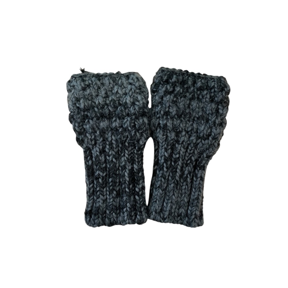 Steve Madden Black & Grey Cut Off Winter Gloves